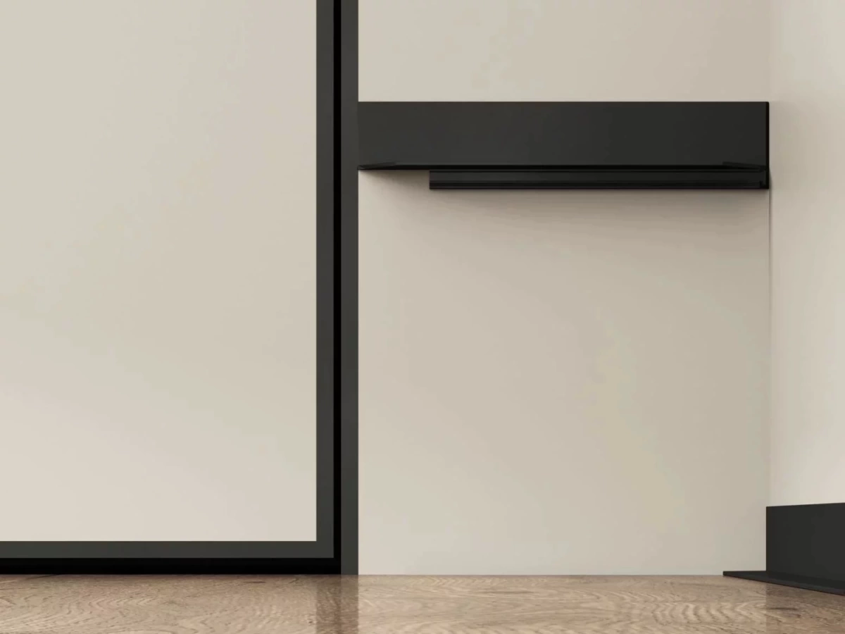 Отделка стен и потолка Микроплинтус LACONISTIQ Micro-L угловой Чёрный анодированный (25,8х16,2х5х2450мм) 7 зажимов в комплекте