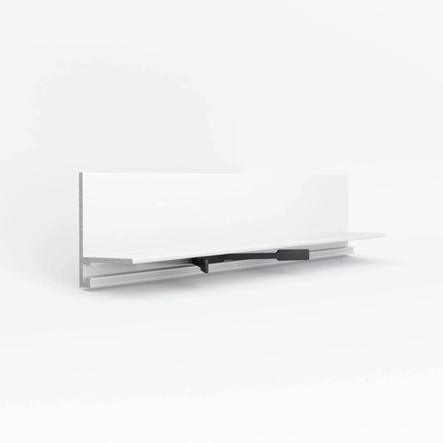 Отделка стен и потолка Микроплинтус LACONISTIQ L MAX угловой Белый МУАР (35,6х16,2х4,9х2450мм) 7 зажимов в компл.