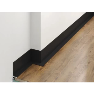 Микроплинтус LACONISTIQ L MAX угловой Черный анод. (35,6х16,2х4,9х2450мм) 7 зажимов в компл.