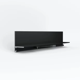 Микроплинтус LACONISTIQ L MAX угловой Черный матовый RAL9005 (35,6х16,2х4,9х2450мм) 7 зажимов в компл.