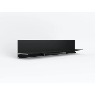 Микроплинтус LACONISTIQ L MAX угловой Черный матовый RAL9005 (35,6х16,2х4,9х2450мм) 7 зажимов в компл.