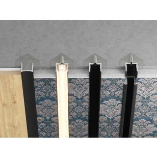 Теневая рейка LACONISTIQ Light MINI Св. золото анодированное под подсветку, для обоев, панелей и керамогранита