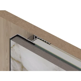 Теневая рейка LACONISTIQ Multilevel (разноуровневая) Белый матовый RAL9016 под подсветку