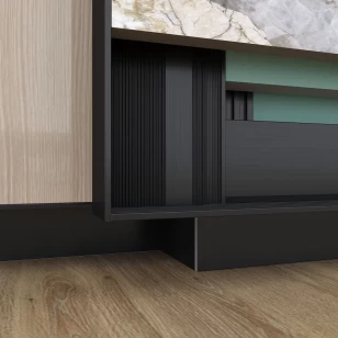 Теневая рейка LACONISTIQ Multilevel (разноуровневая) Белый матовый RAL9016 под подсветку