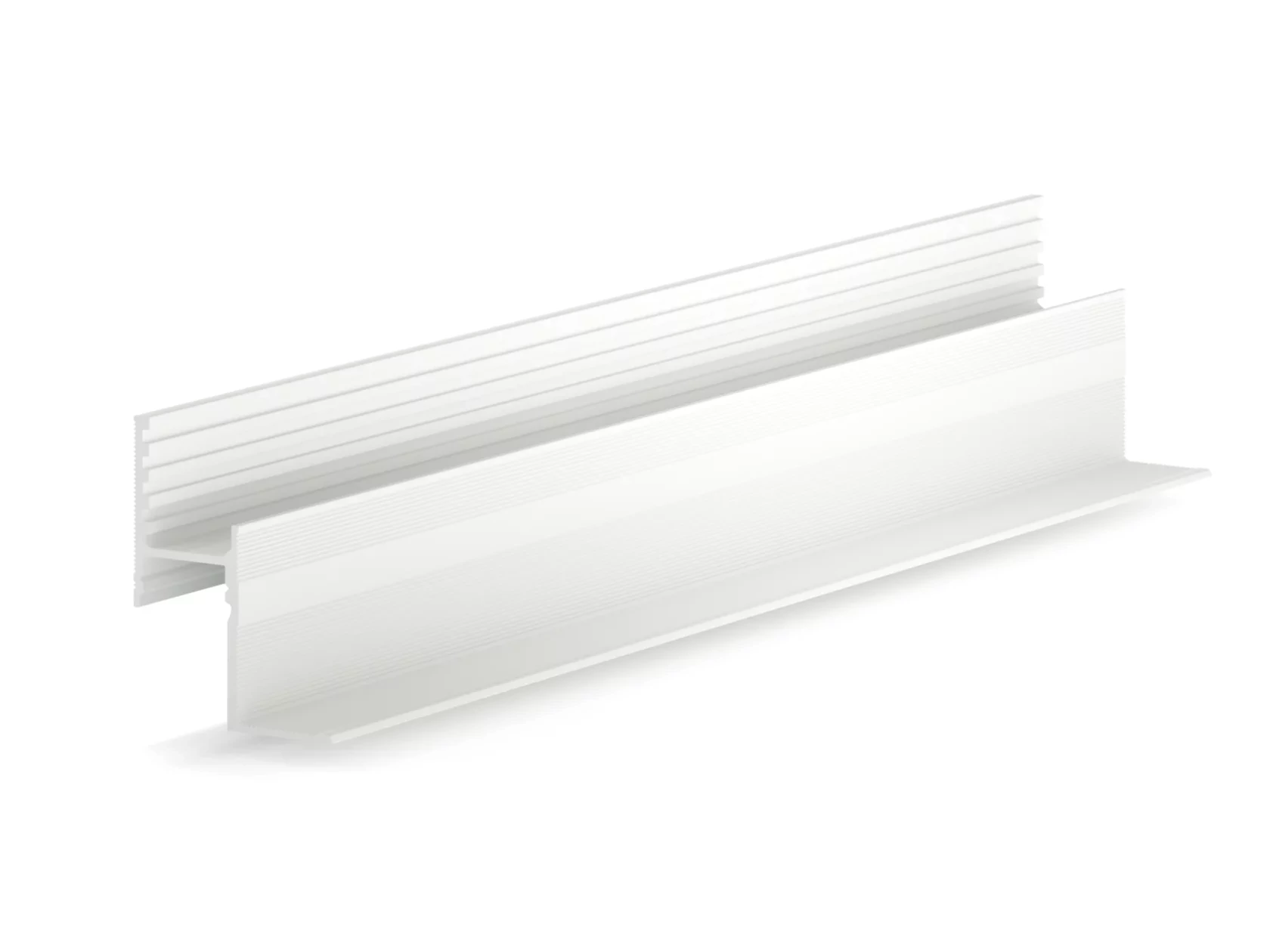 Отделка стен и потолка Теневая рейка LACONISTIQ Multilevel (разноуровневая) Белый матовый RAL9016 под подсветку