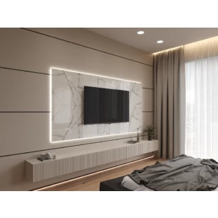 Теневая рейка LACONISTIQ Multilevel NEW (разноуровневая) Белый матовый RAL9016 под подсветку