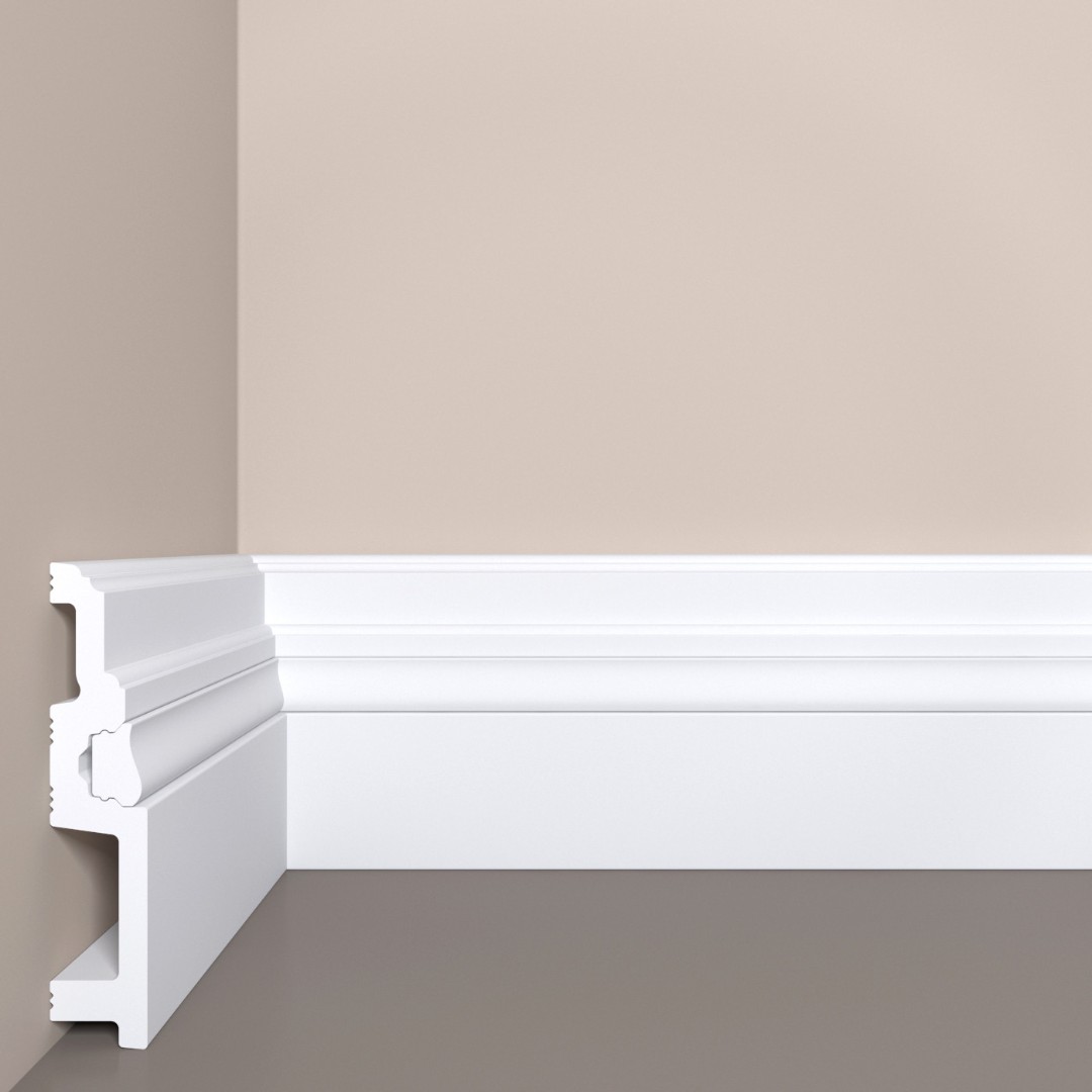 Отделка стен и потолка Плинтус напольный belldeco П6 120-24