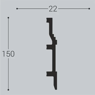 Плинтус напольный belldeco П8 150-22