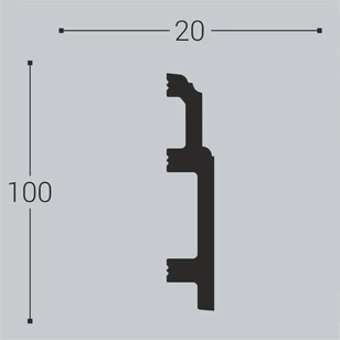 Плинтус напольный belldeco П10 100-20