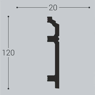 Плинтус напольный belldeco П12 120-20