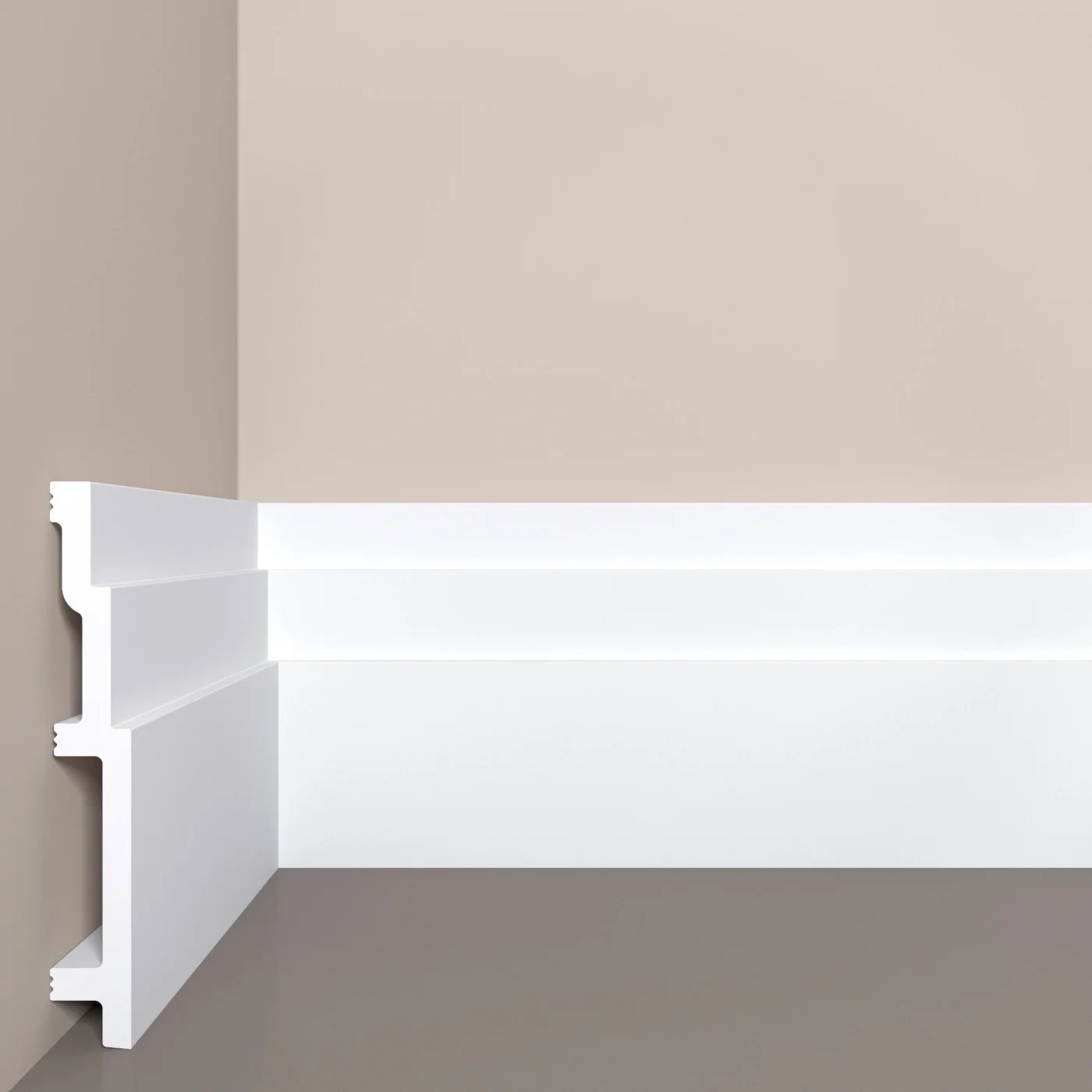 Отделка стен и потолка Плинтус напольный belldeco П13 140-20