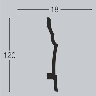 Плинтус напольный belldeco П19 120-18