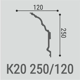 Потолочный карниз Bello Deco К20 250-120