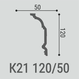 Потолочный карниз Bello Deco К21 120-50