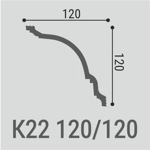 Потолочный карниз Bello Deco К22 120-120