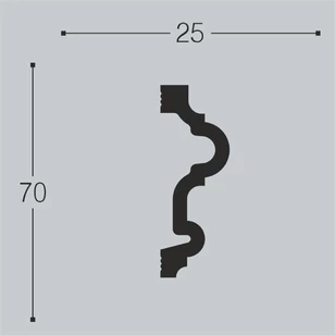 Настенный молдинг Bello Deco М24 70-25