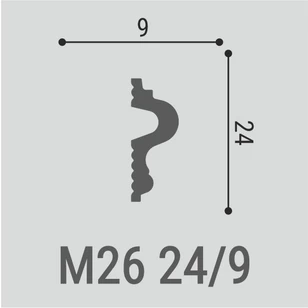 Настенный молдинг Bello Deco М26 24-9