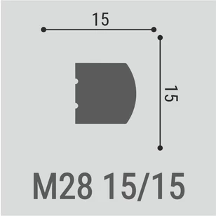 Настенный молдинг Bello Deco М28 15-15