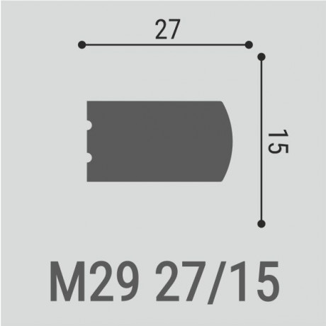 Отделка стен и потолка Настенный молдинг Bello Deco М29 27-15