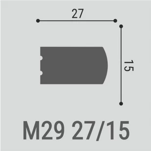 Настенный молдинг Bello Deco М29 27-15