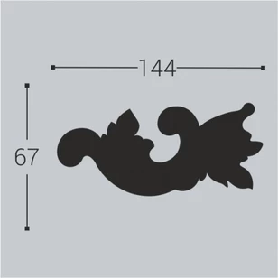 Угол к молдингу M10 Bello Deco М10H1 (2шт-комплект)