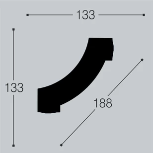 Угол к молдингу M12 Bello Deco М12У1