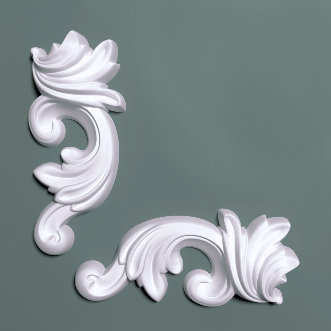 Отделка стен и потолка Угол к молдингу M12 Bello Deco М12Н1 (2шт-комплект)