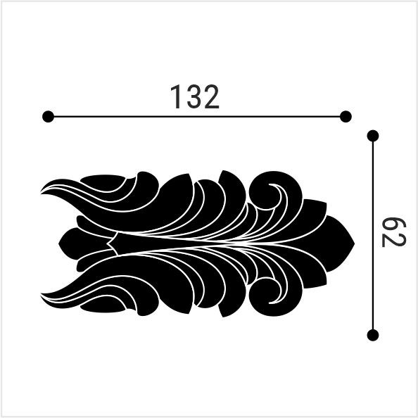 Отделка стен и потолка Угол к молдингу M12 Bello Deco М12Н2 (2шт-комплект)