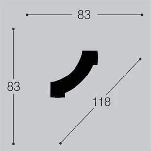 Угол к молдингу M14 Bello Deco М14У1