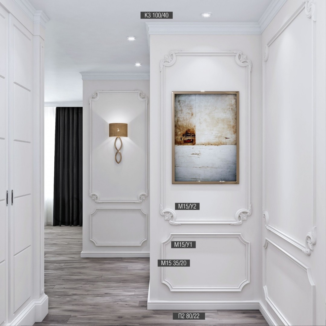 Отделка стен и потолка Угол к молдингу M15 Bello Deco М15У1