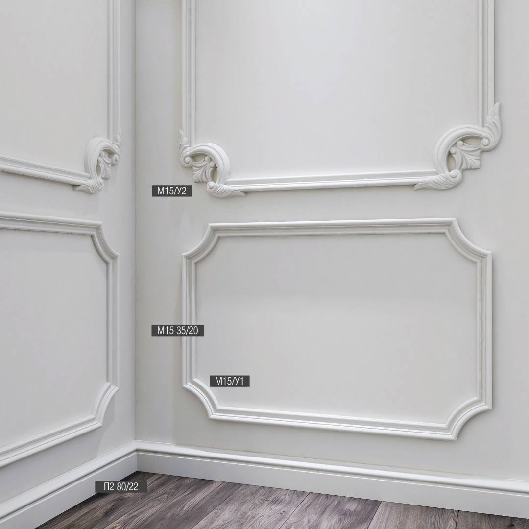 Отделка стен и потолка Угол к молдингу M15 Bello Deco М15У1