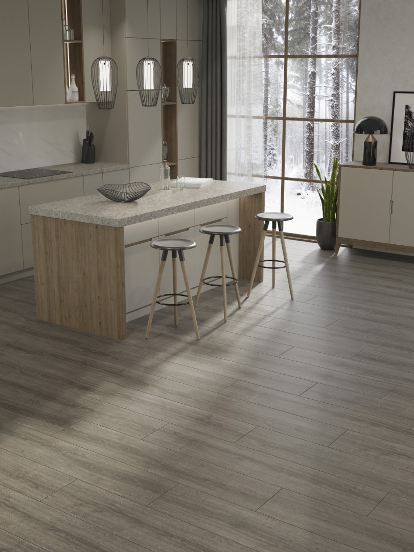 Ламинат Ламинат Egger Pro Laminate Large Aqua+ EPL185 Дуб Шерман серый