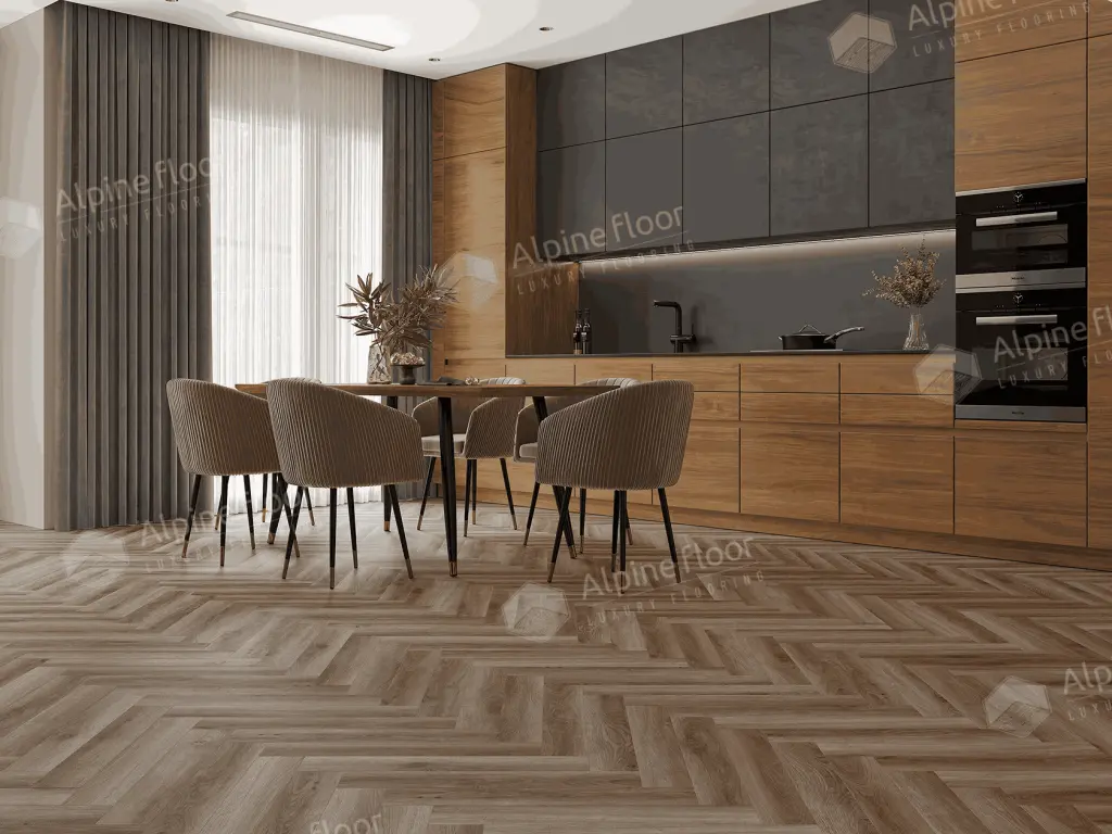 Ламинат Ламинат Alpine Floor Herringbone 8 Pro Дуб Пикардия LF102-14