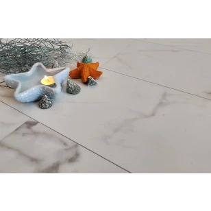 MSPC ламинат Stone Floor Бело-серый Мрамор