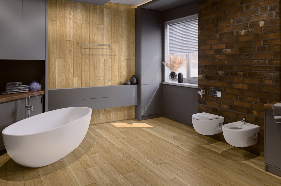 SPC Ламинат Кварцевый SPC ламинат DAMY FLOOR FAMILY DF03-F Дуб Медовый