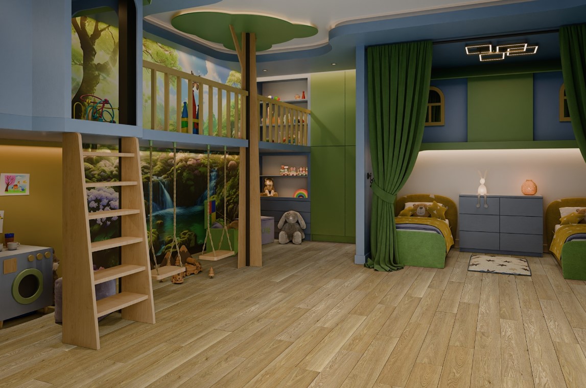 SPC Ламинат Кварцевый SPC ламинат DAMY FLOOR FAMILY DF03-F Дуб Медовый