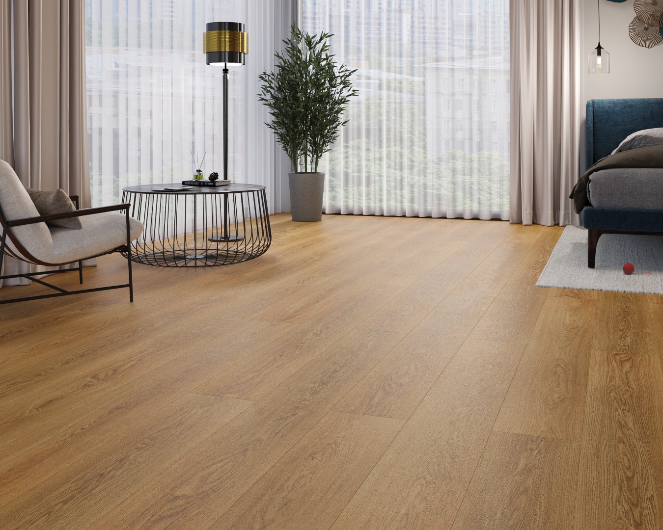 SPC Ламинат Каменно-полимерная плитка My Step Aqua Long Matt MSA98 Мила