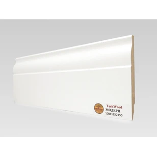 Плинтус МДФ Teckwood Белый Модерн 100x16x2150