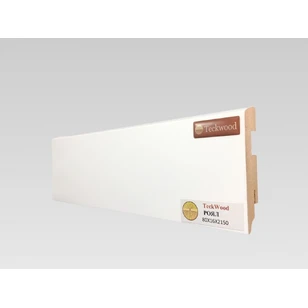 Плинтус МДФ Teckwood Белый Роял 80x16x2150