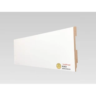 Плинтус МДФ Teckwood Белый Роял 100x16x2150