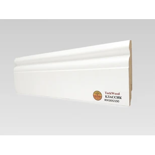 Плинтус МДФ Teckwood Белый Классик 80x16x2150