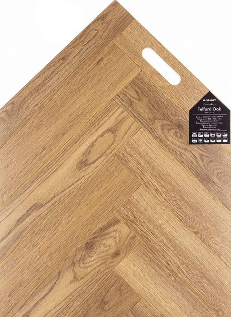 Ламинат Ламинат KRONPARKET Herringbone 44612 Дуб Телфорд