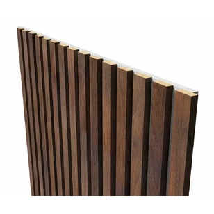 Акустическая панель Cosca, 2750х600х19мм, серый войлок, дуб барон темный