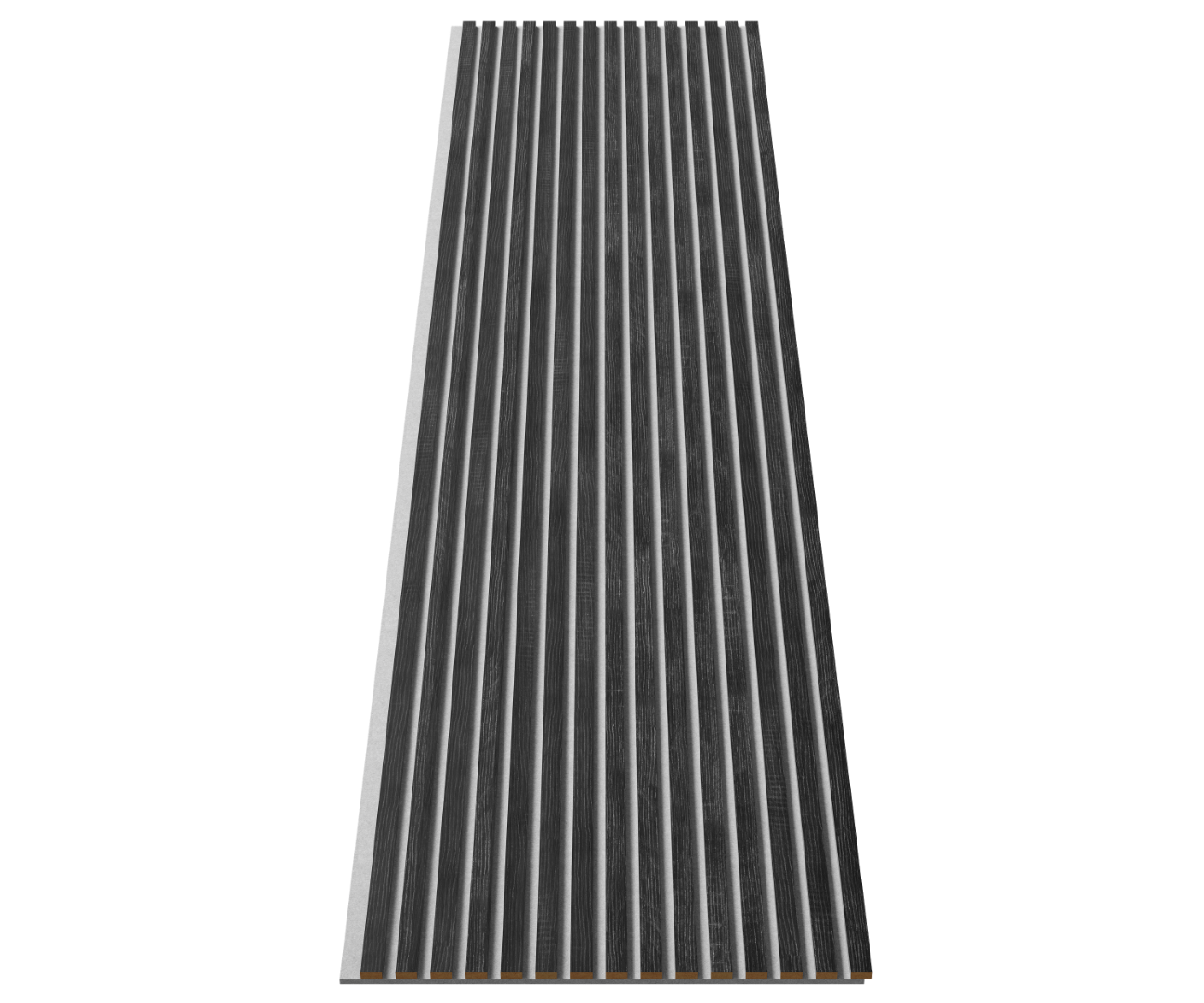 Отделка стен и потолка Акустическая панель Cosca, 2750х600х19мм, серый войлок, дуб графит