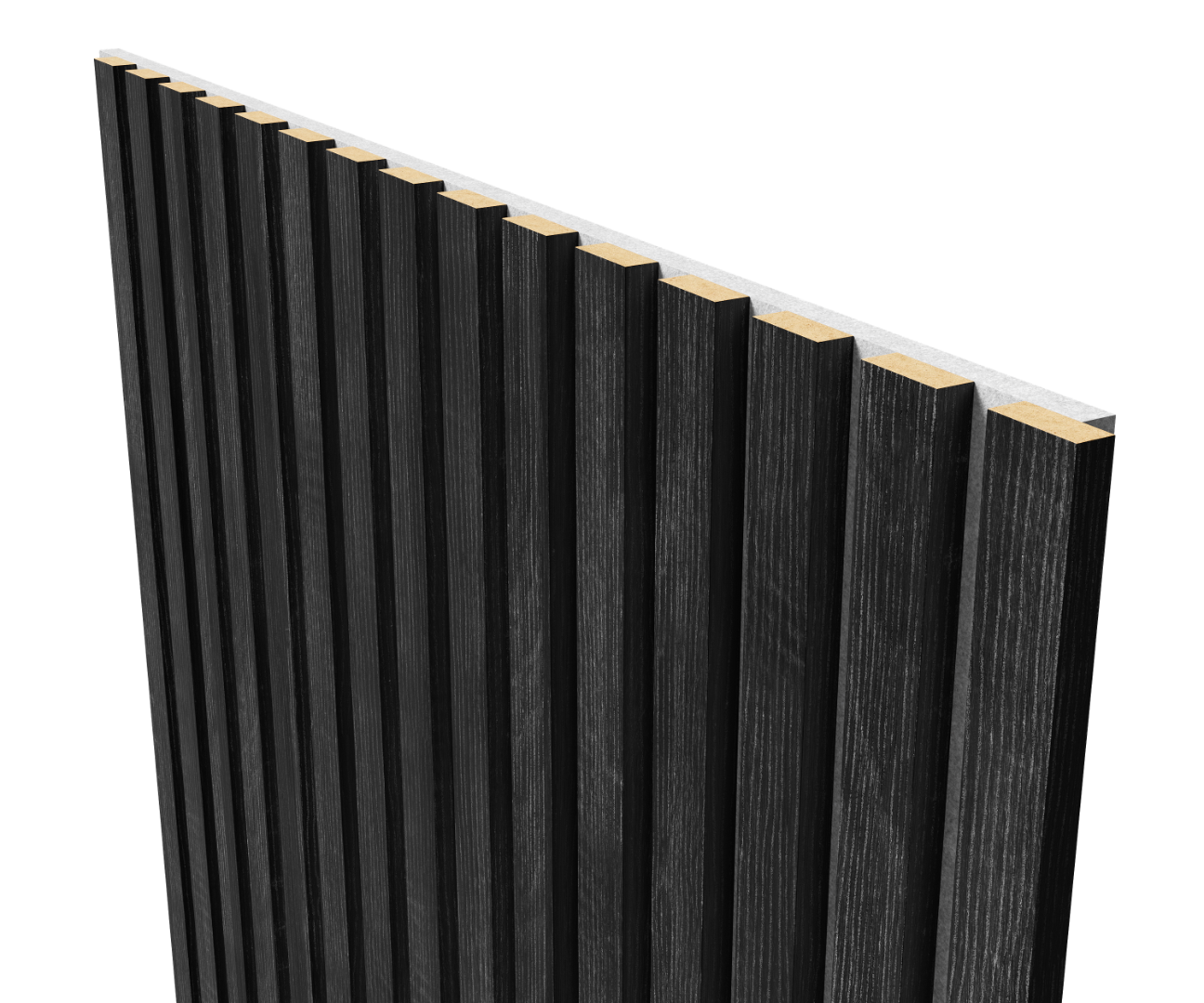 Отделка стен и потолка Акустическая панель Cosca, 2750х600х19мм, серый войлок, дуб графит