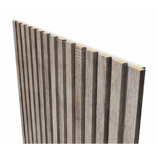 Акустическая панель Cosca, 2750х600х19мм, серый войлок, дуб дымчатый