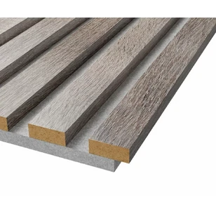 Акустическая панель Cosca, 2750х600х19мм, серый войлок, дуб дымчатый