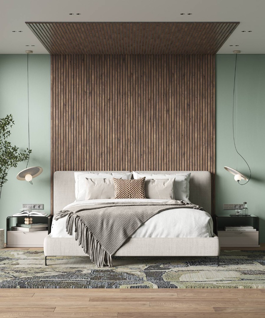 Отделка стен и потолка Акустическая панель Cosca, 2750х600х19мм, серый войлок, дуб старинный натуральный