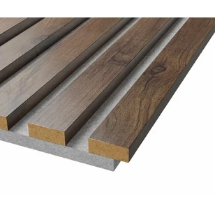 Акустическая панель Cosca, 2750х600х19мм, серый войлок, дуб старинный натуральный