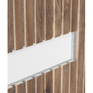 Акустическая панель Cosca, 2750х600х19мм, серый войлок, дуб старинный натуральный